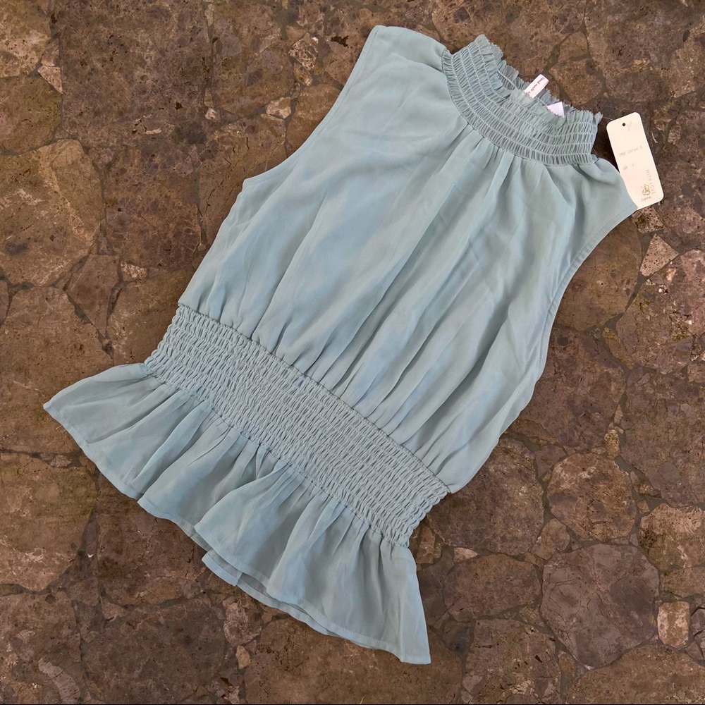 NWT Japna soft mint green top